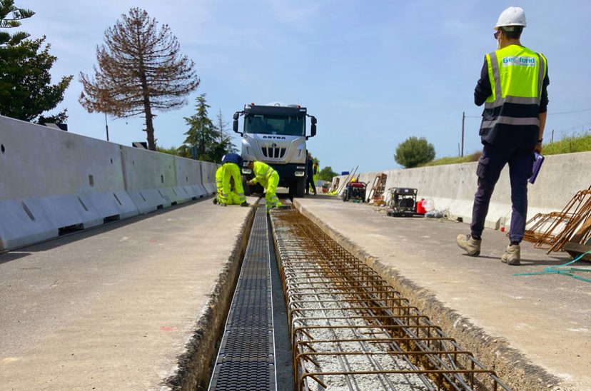 10. Posizionamento canallette di raccolta