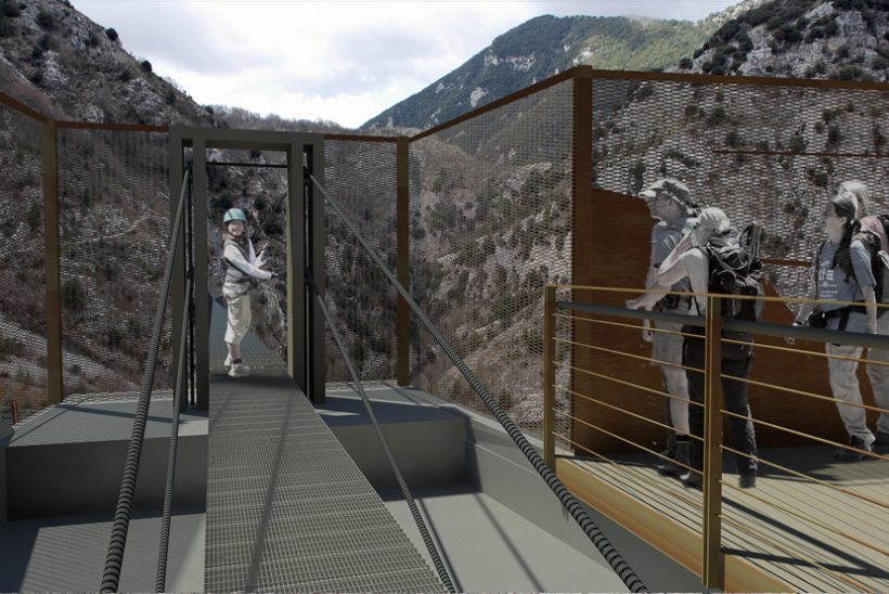 3. Render dell'ingresso al ponte