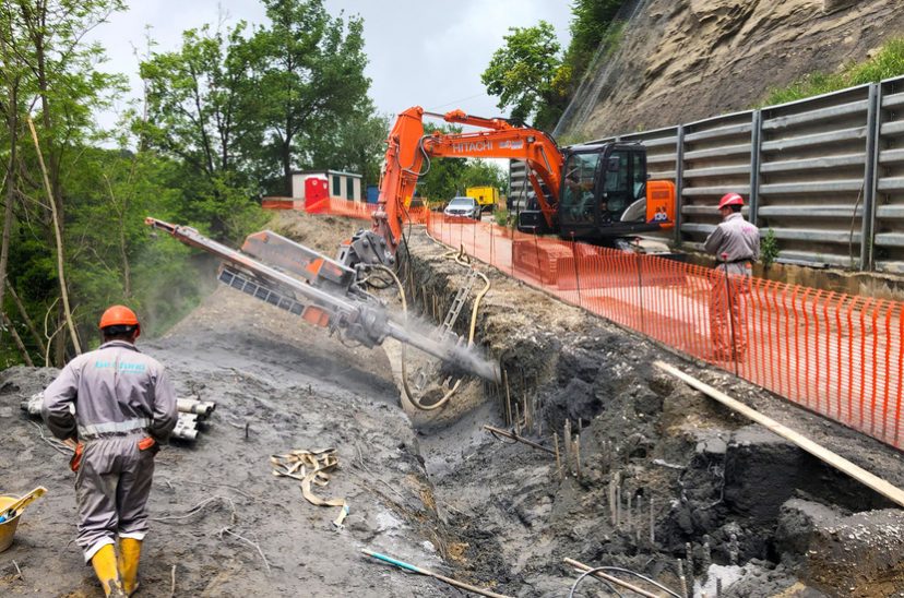 14 Realizzazione tiranti in zona 3 e 4